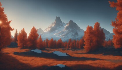 Magical Landscapes: Wallpapers depicting beautiful natural views, such as mountains, lakes, beaches, forests, or fields.
