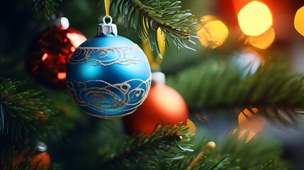 Fototapeta na wymiar christmas decoration on a tree