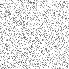 White abstract background in doodle style. Vector pattern.