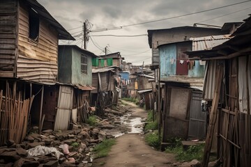 Poor vilage.AI Generated