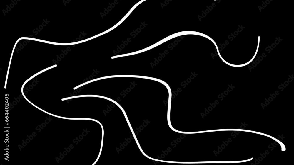 Poster abstract wavy neon lines background. animated loop background video.