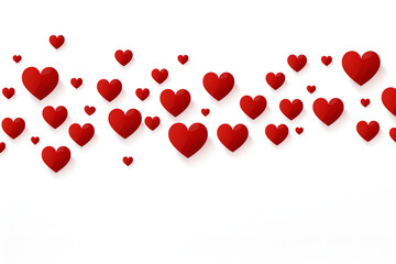 red hearts background