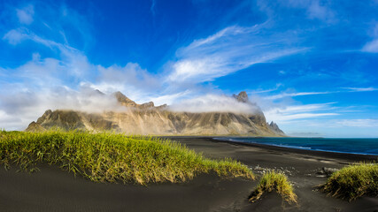 Mystische Atmosphäre am Vestrahorn, Island