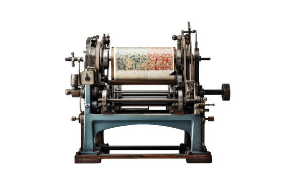 Printing Press Machine with White Background transparent png