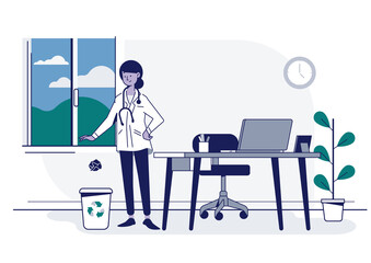 doctor in the office