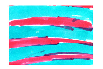 Red and blue strokes. Abstract backgrounds and wallpapers. Hand drawn. Illustration