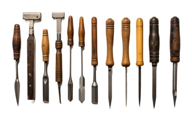 Printmakers Carving Tools with White Background transparent png