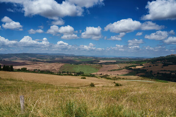 Obraz premium Rural landscape in Tuscany near Pienza