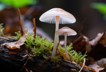 Hemimycena species mairei.