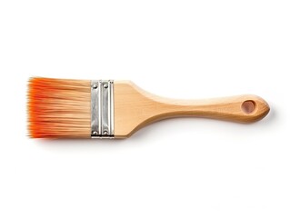Paintbrush isolated white background.
