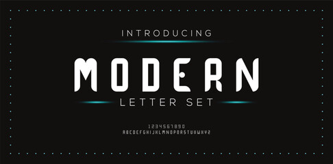 MODERN special and original font letter design. modern tech vector logo typeface for company.