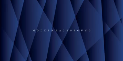 Foto op Canvas Abstract blue curve background. Modern blue vector background. Geometric background design © MochRibut