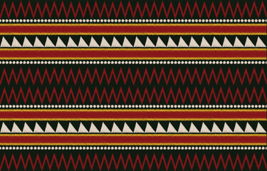 Ethnic abstract ikat art. Aztec ornament print. geometric ethnic pattern seamless  color oriental.  Design for background ,curtain, carpet, wallpaper, clothing, wrapping, Batik, vector illustration.