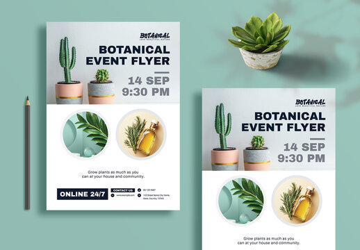 Botanical Event Flyer Design