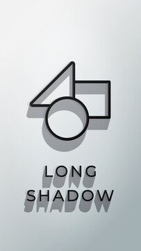 Vertical Simple Long Shadow Logo Reveal