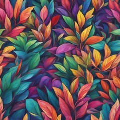 colorful leaf plant illustration background