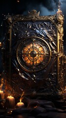 Obraz premium dark spells book cover 