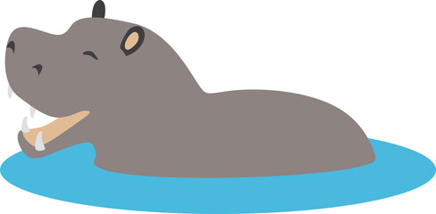 Hippopotamus icon