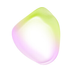 Pink And Green Transparent Blob