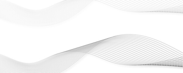 Abstract Grey, white wave line transparent background. Wave modern stream background. Abstract business wave curve lines background. Vector Illustration the gray pattern of lines abstract background.