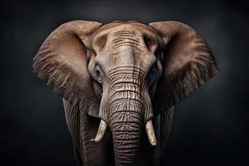 Foto op Canvas Portrait of Elephant © Veniamin Kraskov