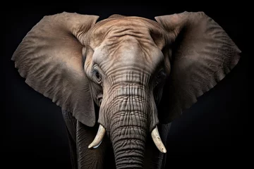 Foto op Canvas Portrait of Elephant © Veniamin Kraskov