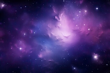 Obraz premium Purple Galaxy space stars in Outer Space.