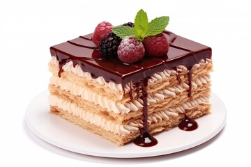 Cake isolated on white background.