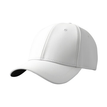 white cap isolated white background