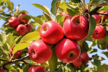 Obraz premium Close up Apple Fruit on Tree.