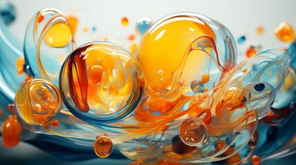 Abstract background with glass elements 