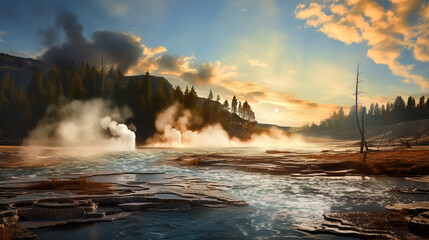 dangerous zone steaming yellowstone park