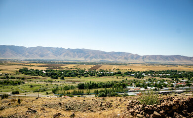 Fototapeta na wymiar top view of south Kazakhstan nature, mountain and nature view