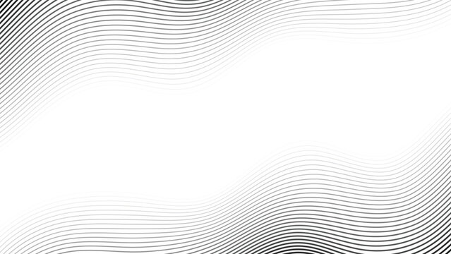 Wavy Black and white abstract blacground. Wave back ground. minimal wave back ground