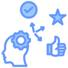 Fototapeta premium Abilities Blue Icon