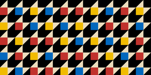Shop seamless posters, flyers. Print for home decor wallpapers, notebooks, abstract packaging. Geometric art pattern.