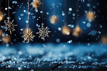 Fototapeta na wymiar Snow in winter close-up. Macro image of snowflakes, winter holiday background.