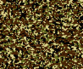 シームレスなデジタル迷彩柄 スウォッチ背景素材