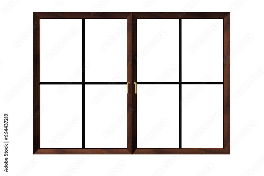 Poster digital png illustration of window with copy space on transparent background
