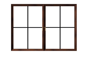 Digital png illustration of window with copy space on transparent background