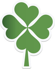 Digital png illustration of green clover on transparent background