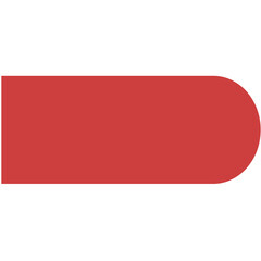 Digital png illustration of red abstract shape on transparent background