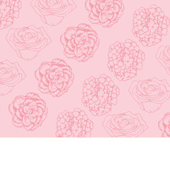Digital png illustration of pink pattern of repeated flowers on transparent background