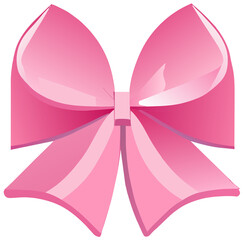 Naklejka premium pink ribbon bow