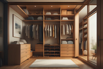 closet dresser full of suits