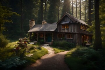 old house in the woods
