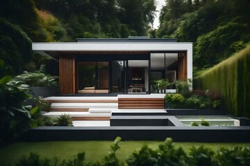 Fototapeta premium house in the garden