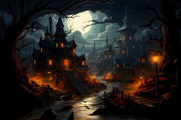 background wallpaper of Halloween festival