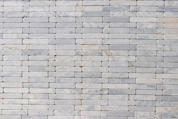 White brick wall texture background for interior exterior decoration and industrial construction concept design.