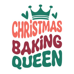 Christmas Baking Queen Svg